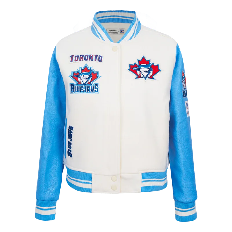 CHAMARRA UNIVERSITARIA MLB TORONTO BLUE JAYS RETRO CLASSICS PARA MUJER