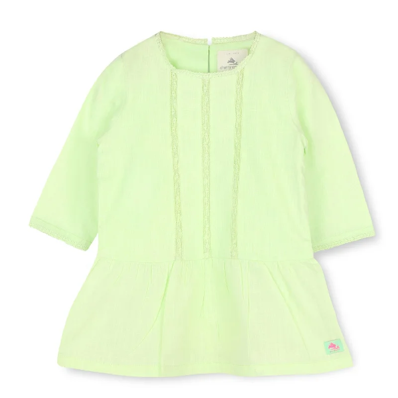 Soft Cotton Light Green Dress