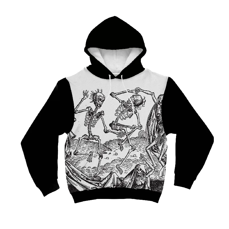 Medieval Dancing Skeletons Unisex Hoodie