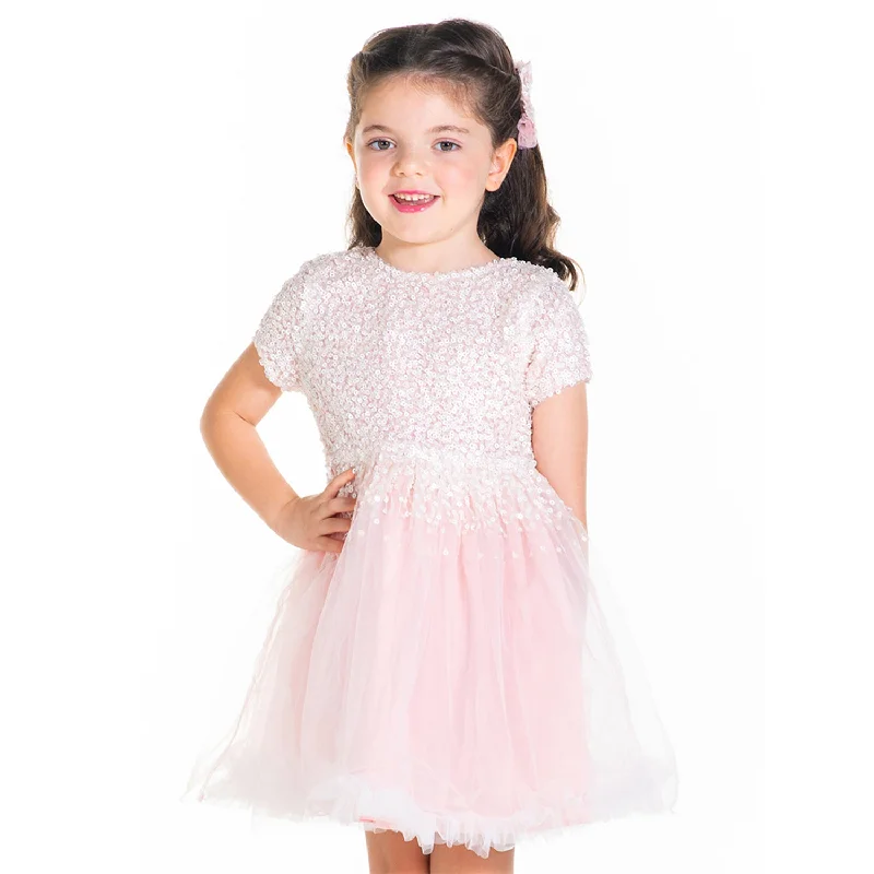 Sequins Candy Dress with Bow and Clip