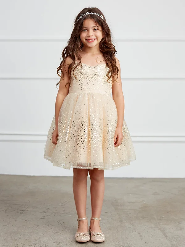 Girl Dress with Sweetheart Neckline Sequins Dress by TIPTOP KIDS - AS5825