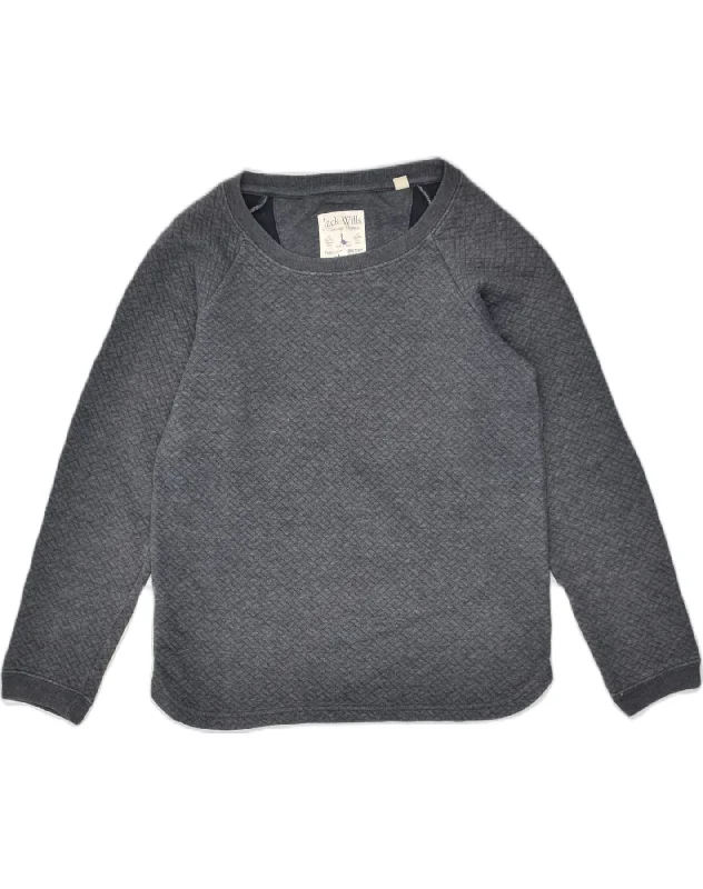 JACK WILLS Womens Sweatshirt Jumper UK 10 Small Grey Cotton