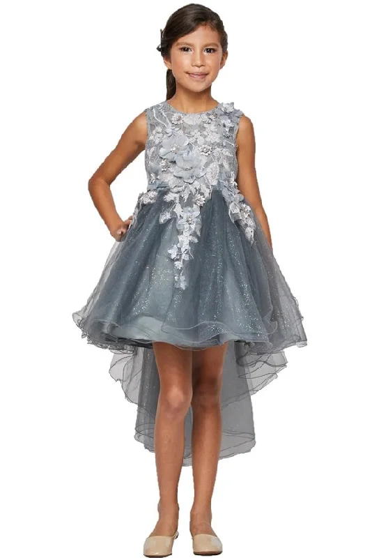 Floral Tulle Girl Party Dress by Cinderella Couture USA 9038