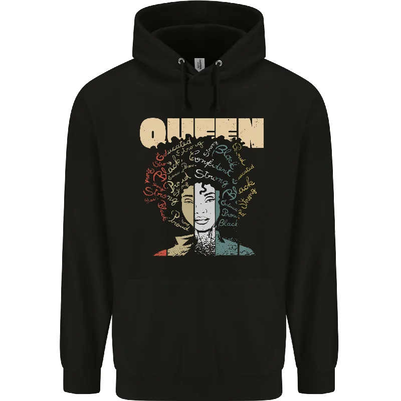 Inventory Reduction Black Queen Female Empowerment African Mens 80% Cotton Hoodie