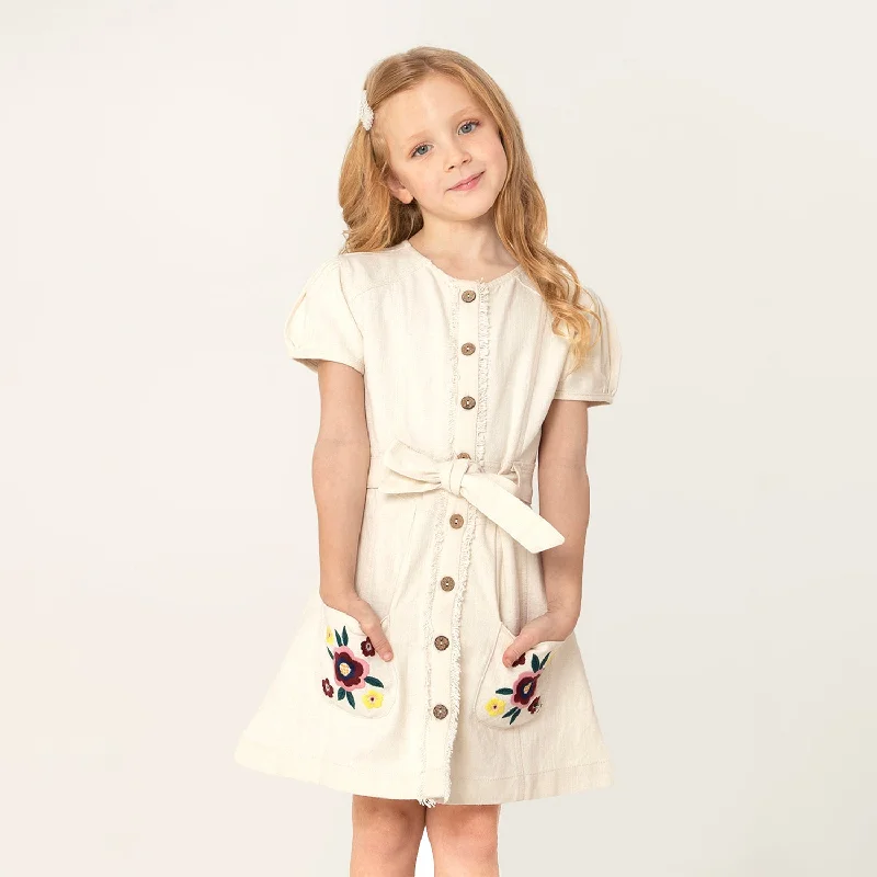 Cream Lemon Garden Dress