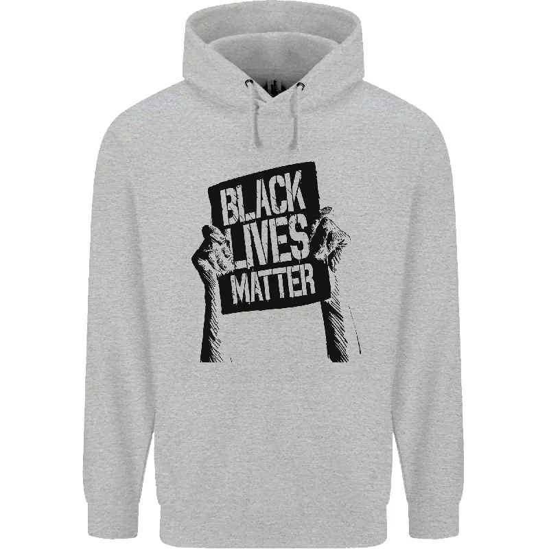 Seasonal Clearance Black Lives Matter Sign Racial Equality Mens 80% Cotton Hoodie