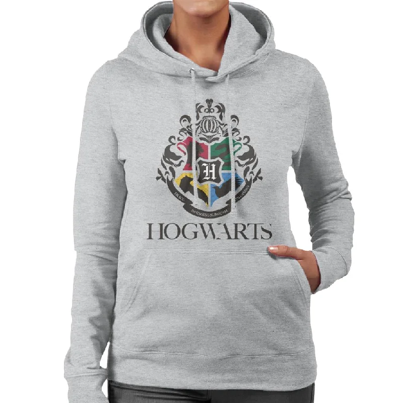 Harry Potter Hogwarts Animal Houses Logo Women's Hooded Sweatshirt