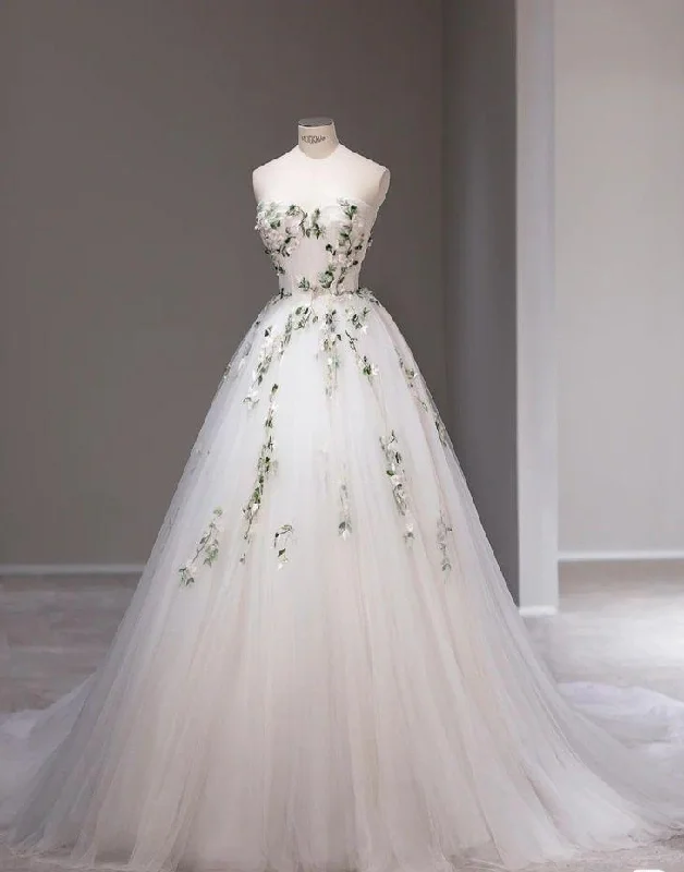 Ball Gown Colorful Wedding Dress