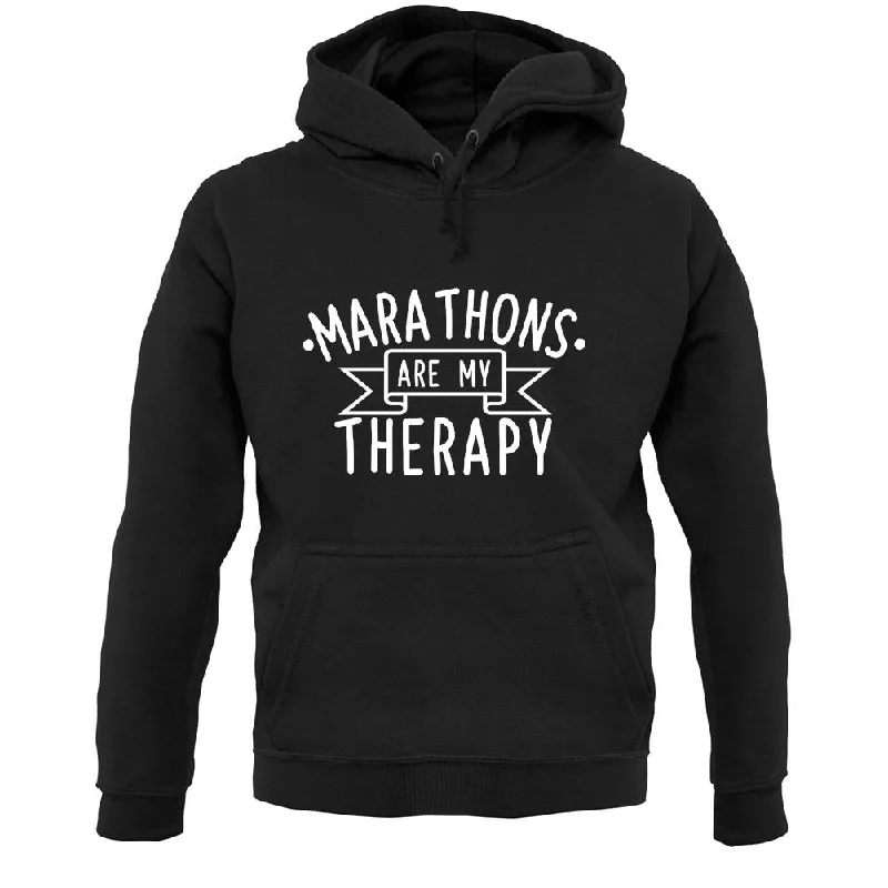 Extra Savings Marathons Is My Therapy Unisex Hoodie