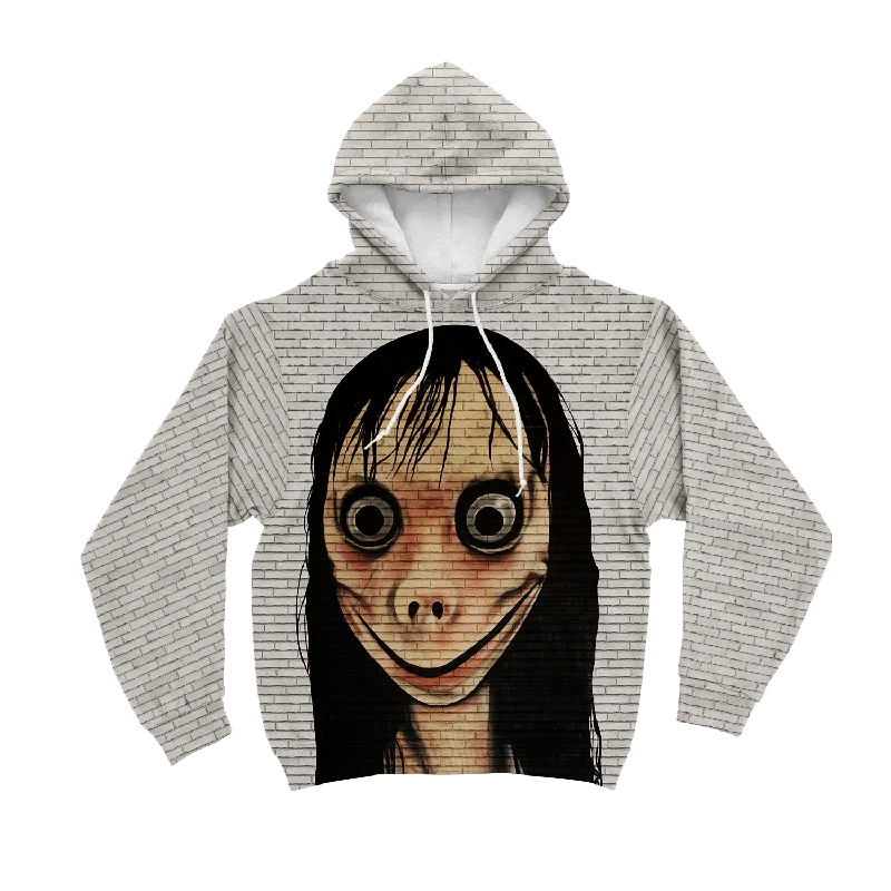 Creepy Girl Smile Unisex Hoodie